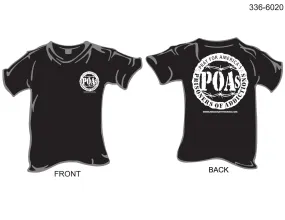 336-6020 T-Shirt, Short Sleeve, Prisoners of Addiction/POA's (Black)