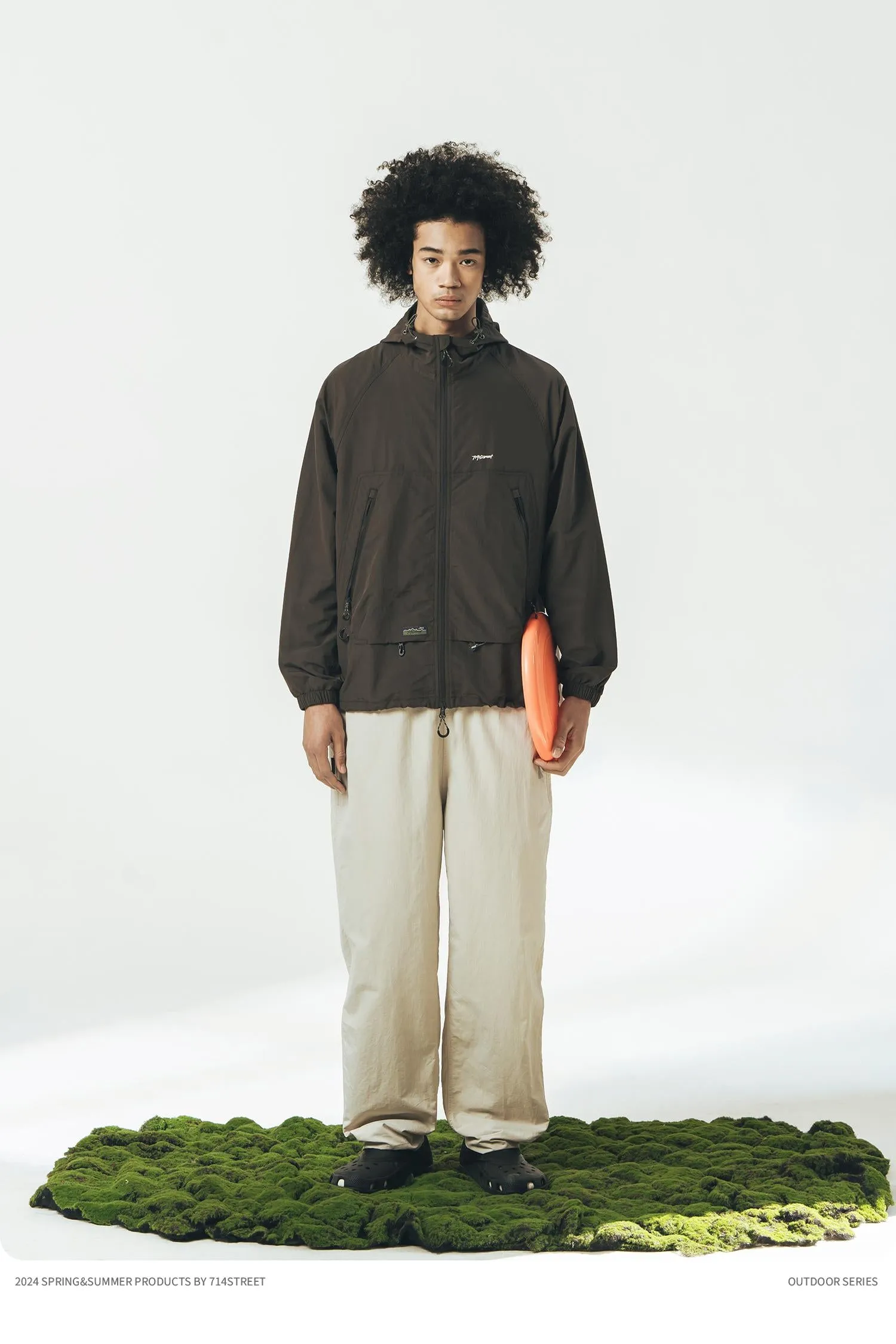 714STREET ナイロンフーデッドジャケット 714ST005
