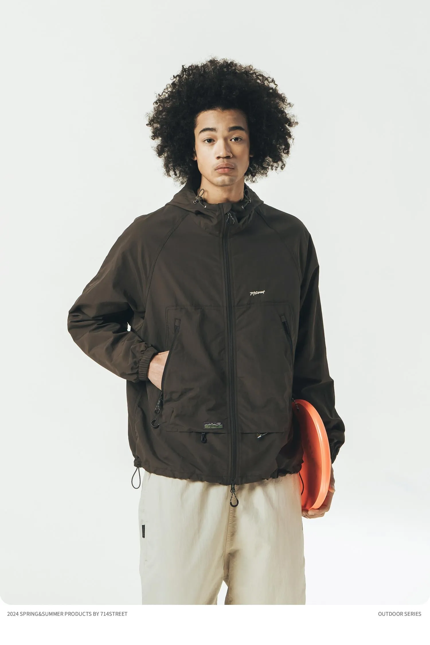 714STREET ナイロンフーデッドジャケット 714ST005