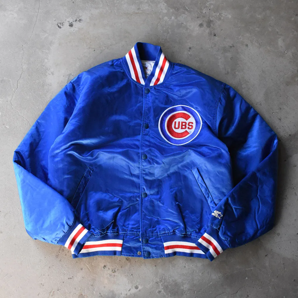 80's STARTER “MLB CHICAGO CUBS” ナイロン アワードジャケット 250104