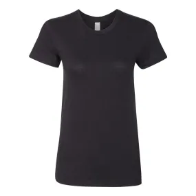 American Apparel Women's Black Fine Jersey Short Sleeve T-Shirt