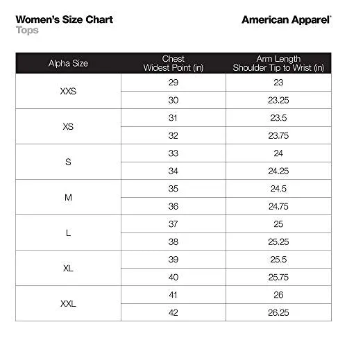 American Apparel Women's Cotton Spandex Long Sleeve Turtleneck, Black, Small