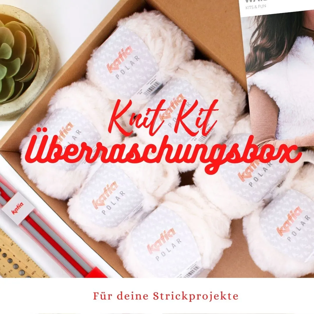 Überraschung: Strickbox mit Wolle & Strickanleitung