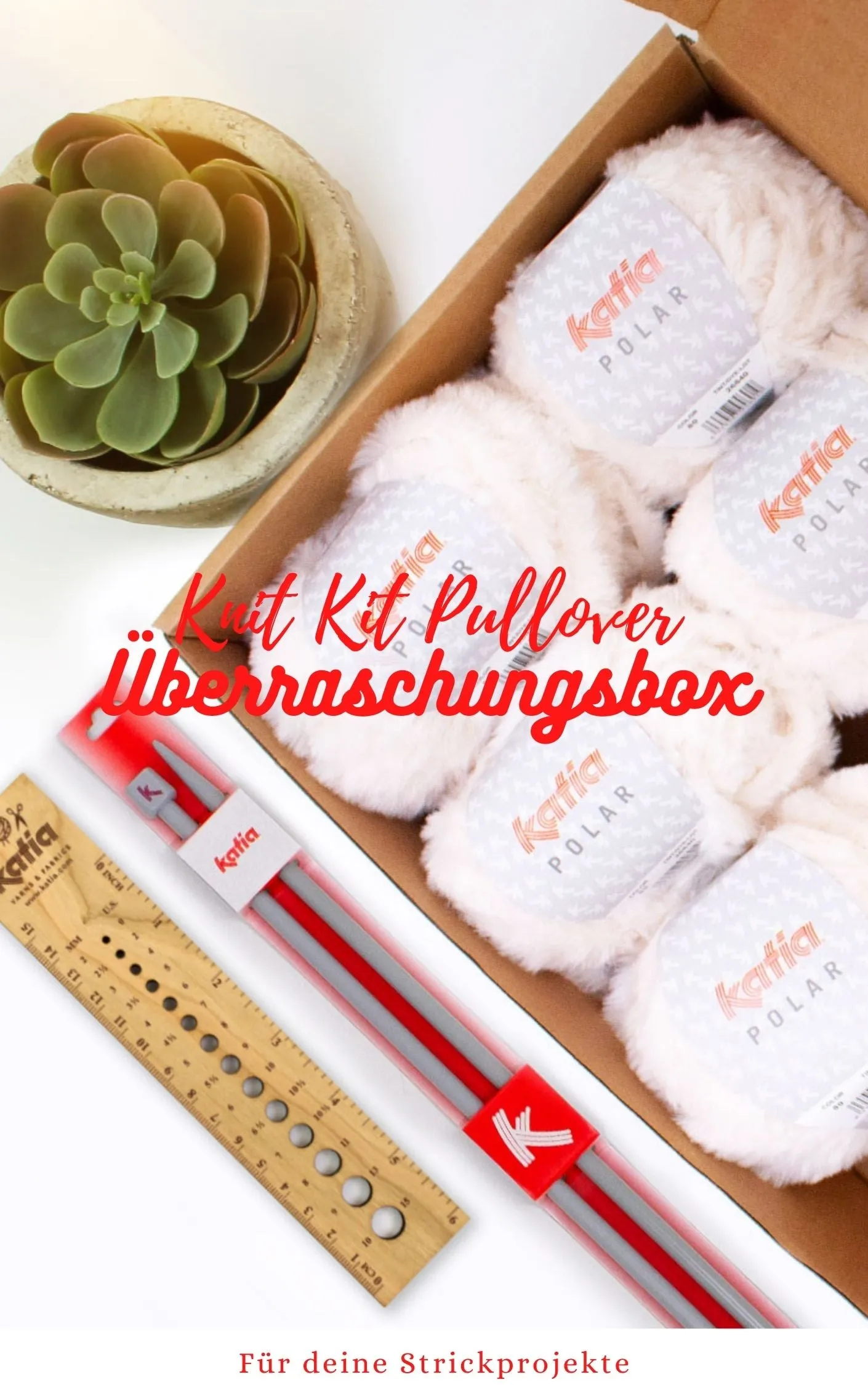 Überraschung: Strickbox mit Wolle & Strickanleitung