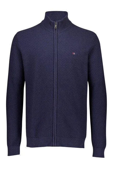 Bison Structured - Cardigan m. lynlås 3XL - 4XL
