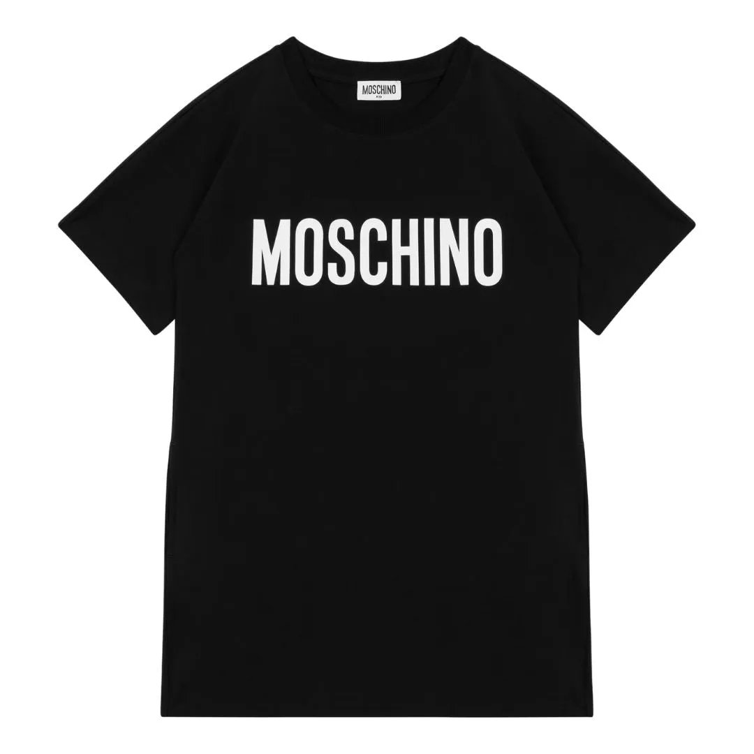 Black Logo T-Shirt Dress
