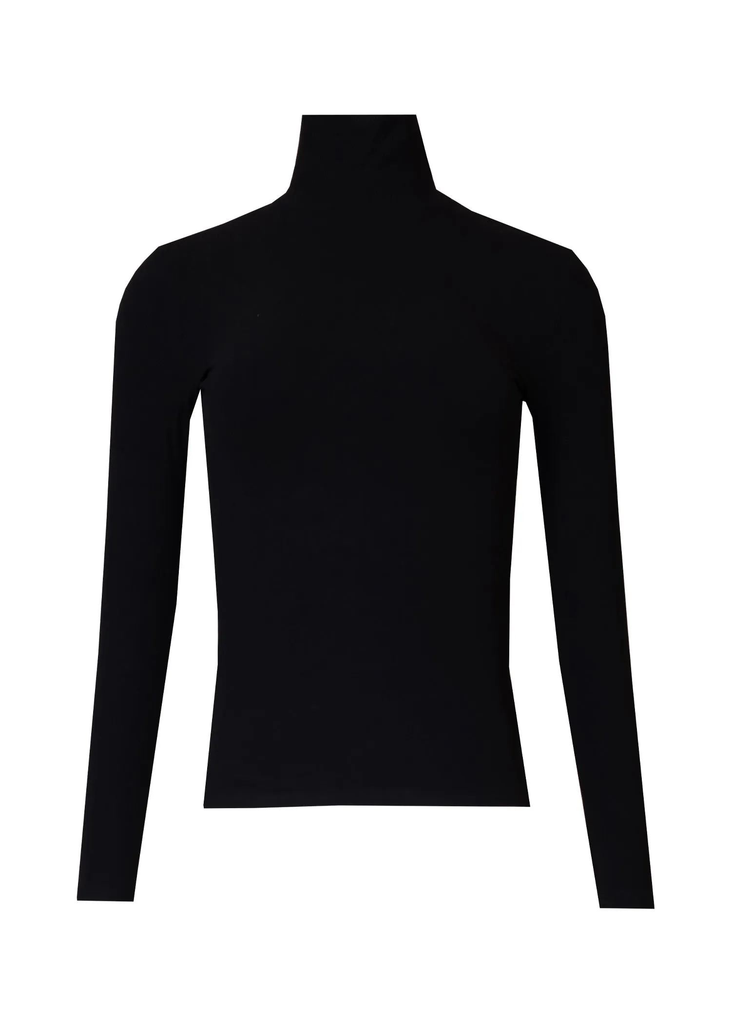 Black Ribbed Turtleneck