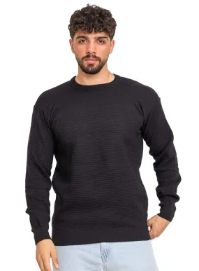 Black Round Pullover
