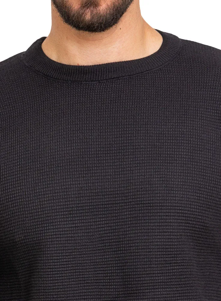 Black Round Pullover