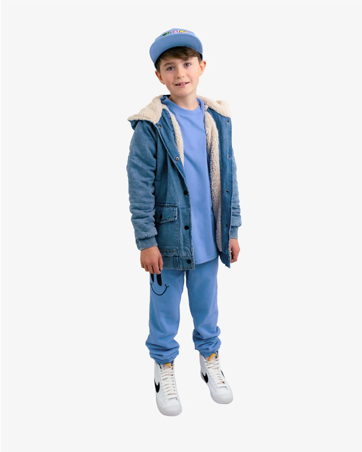 BOB TGC | Denim Smile Bomber Jacket