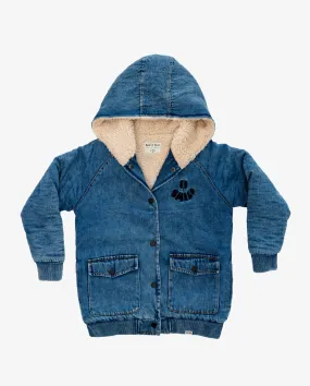BOB TGC | Denim Smile Bomber Jacket