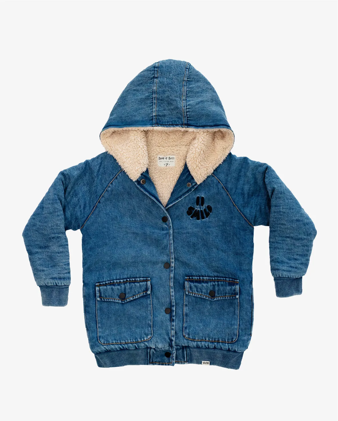 BOB TGC | Denim Smile Bomber Jacket