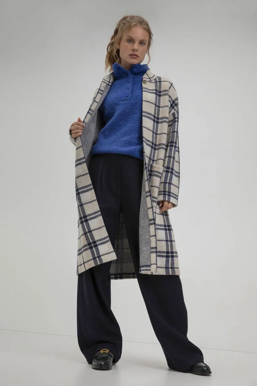 Cardigan Sjoerd - Navy Check