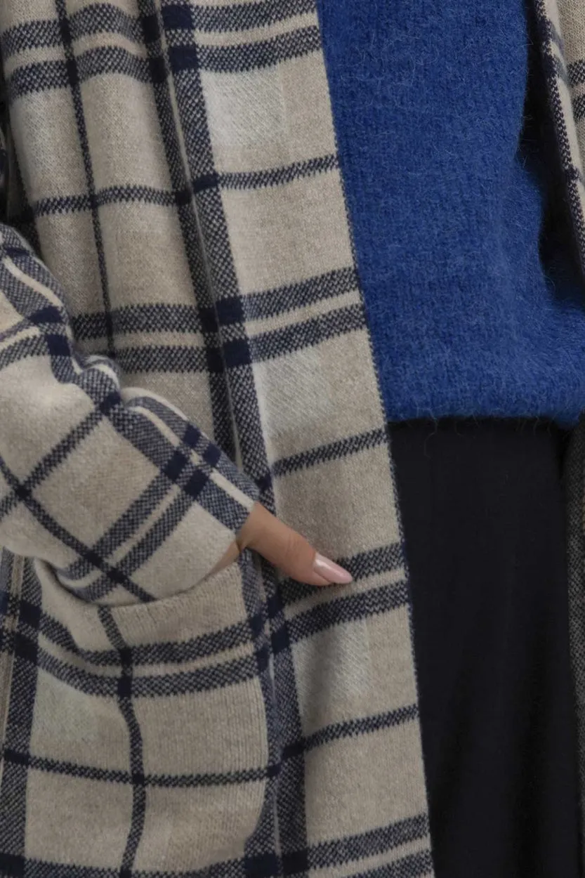 Cardigan Sjoerd - Navy Check
