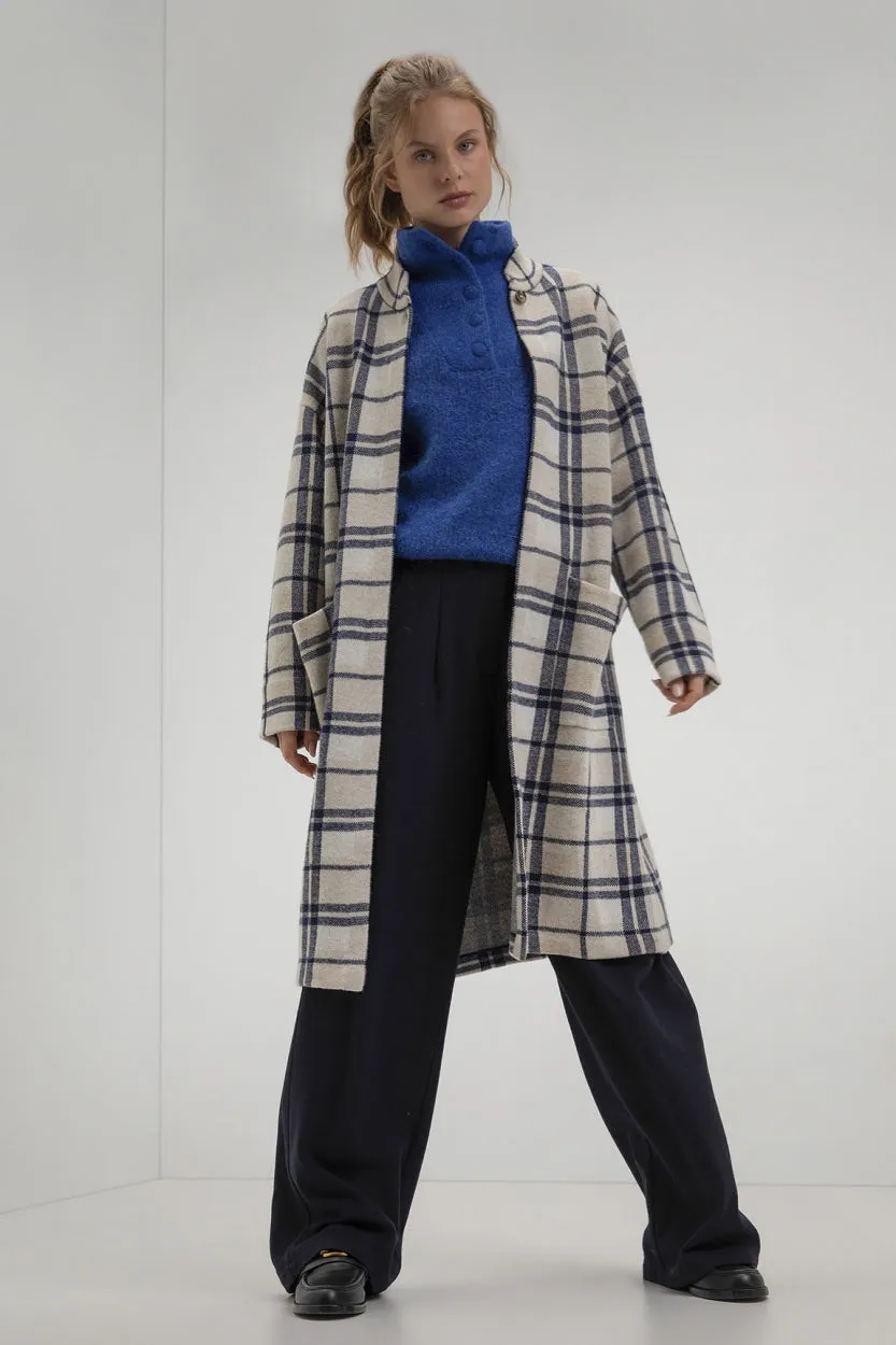 Cardigan Sjoerd - Navy Check