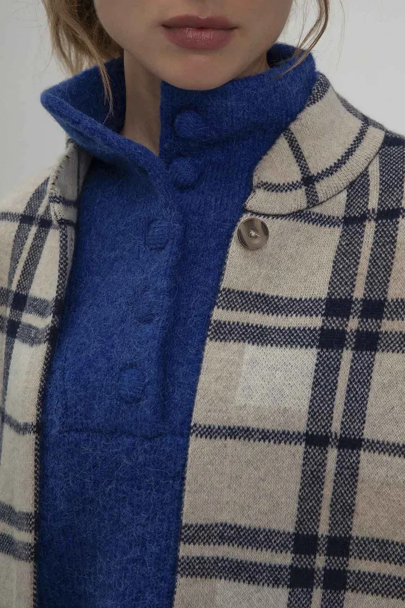 Cardigan Sjoerd - Navy Check