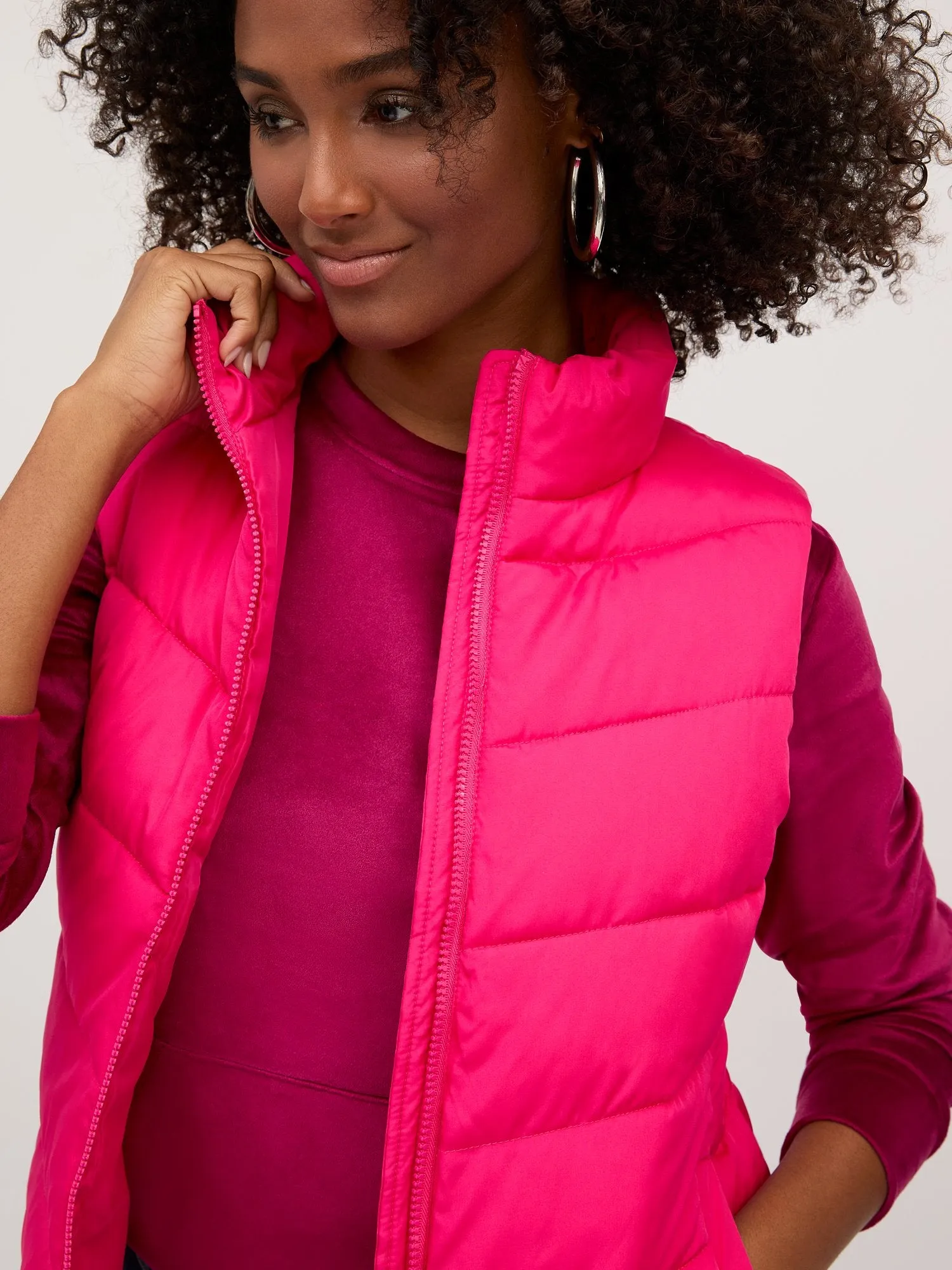 Chevron Puffer Vest