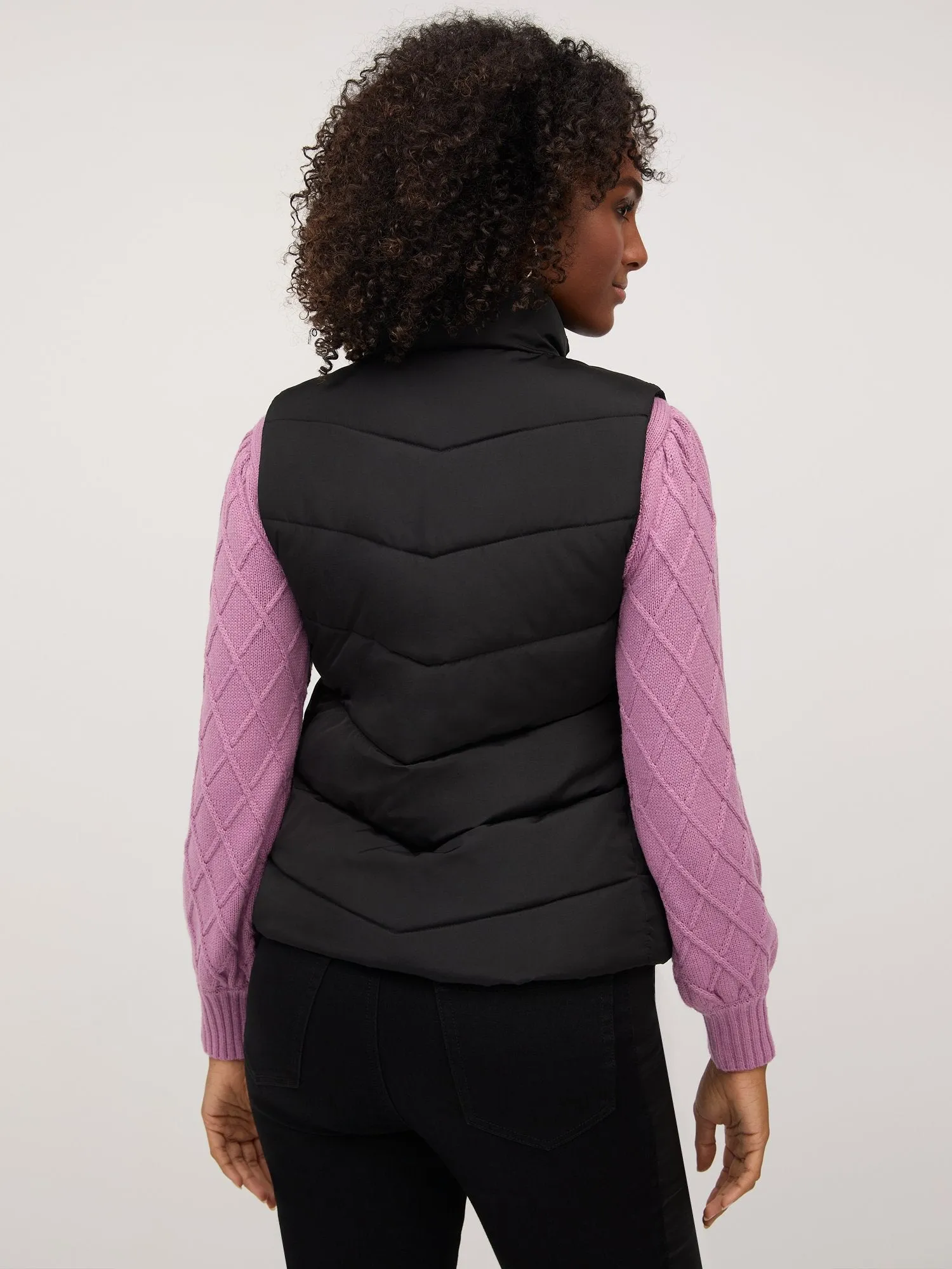 Chevron Puffer Vest