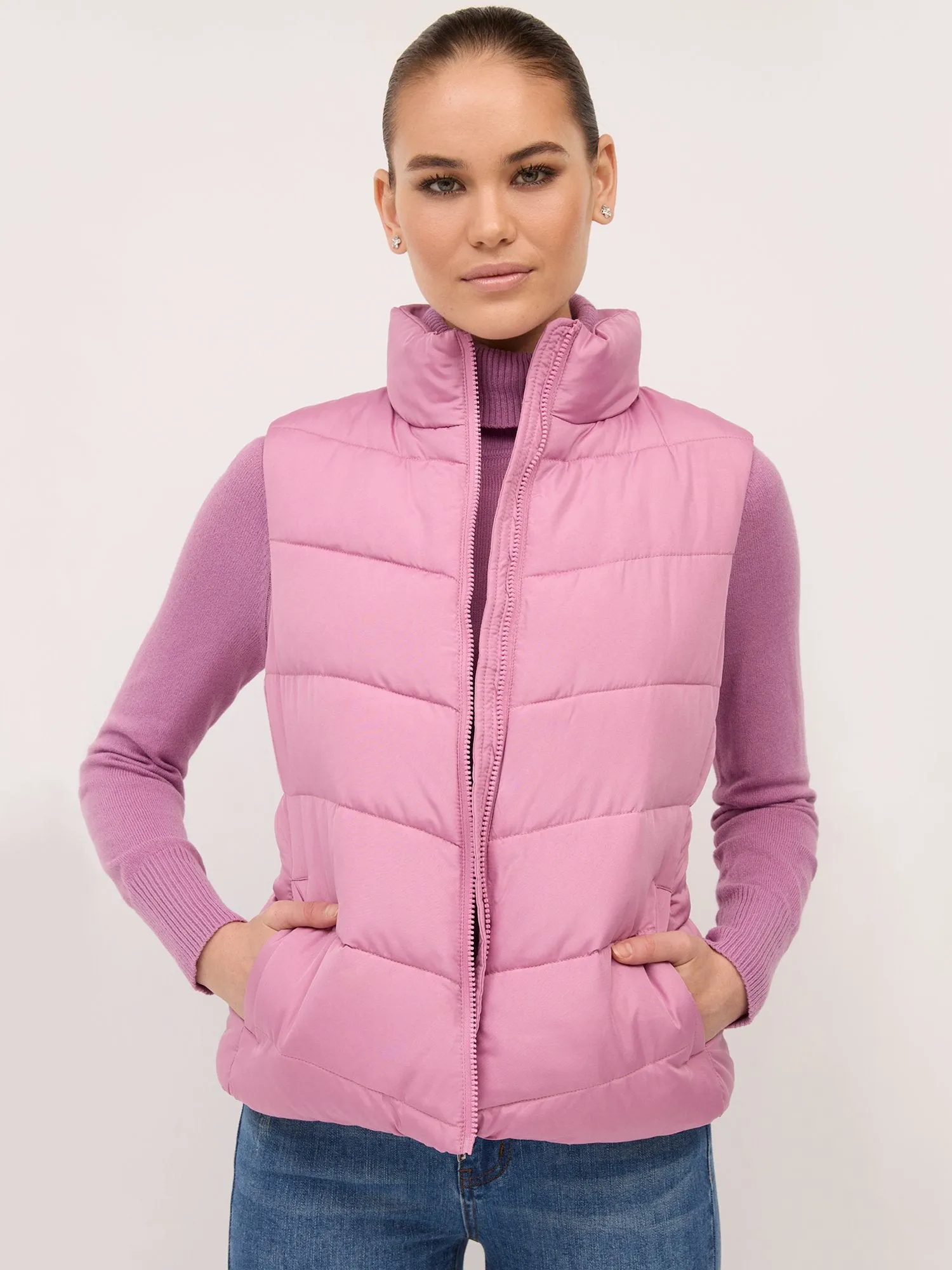 Chevron Puffer Vest