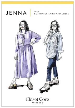 Closet Core Patterns, Jenna Shirt   Shirtdress Pattern