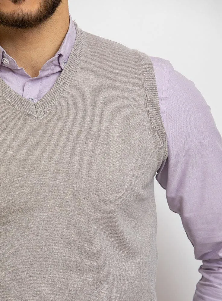 Cloud V-neck Knit Vest
