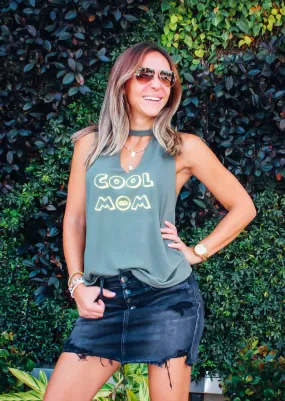 COOL MOM I cut-neck tank
