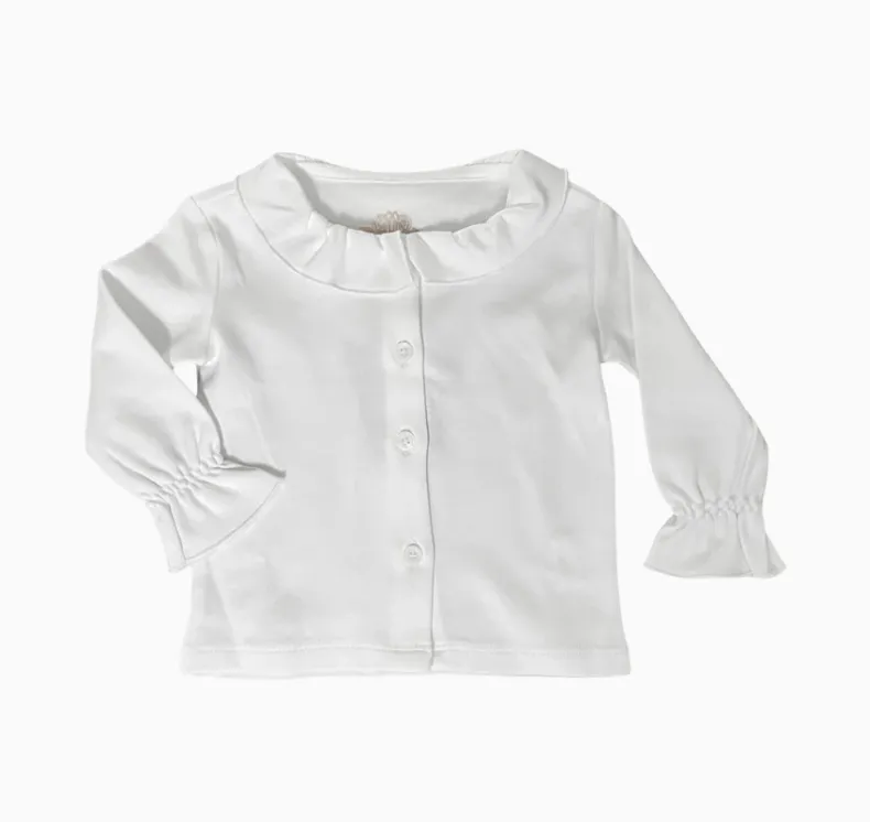 Cooper River Ruffle White Shirt (Kid)