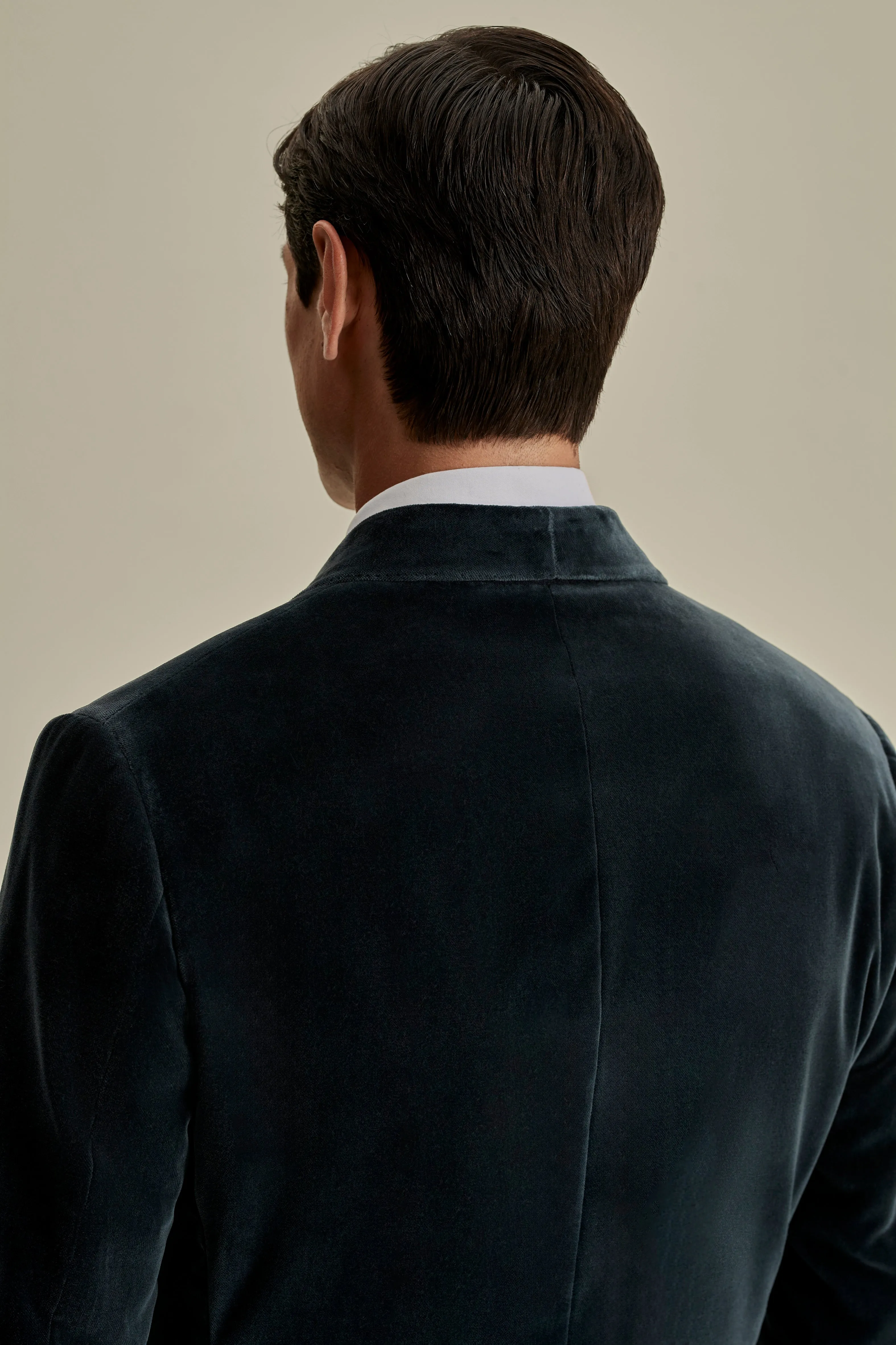 Cotton Stretch Fly Front Dress Shirt