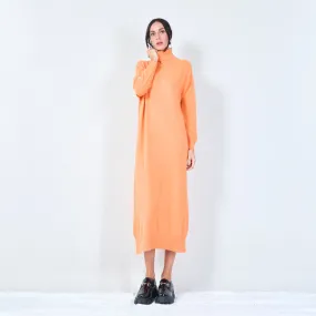 Cozy turtleneck midi dress wholesale