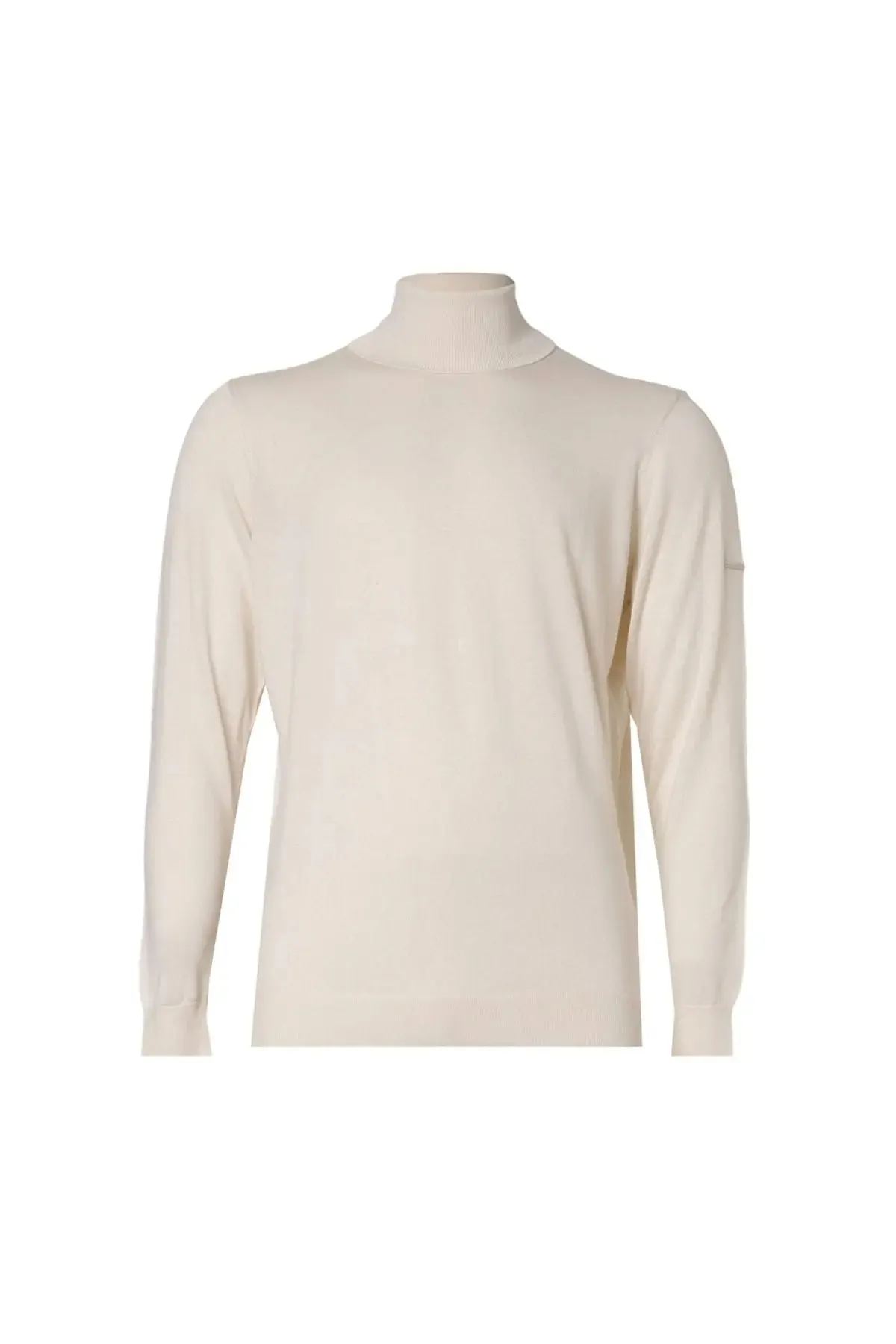 Ecru Silk and Cashmere Utku Men's Knitwear