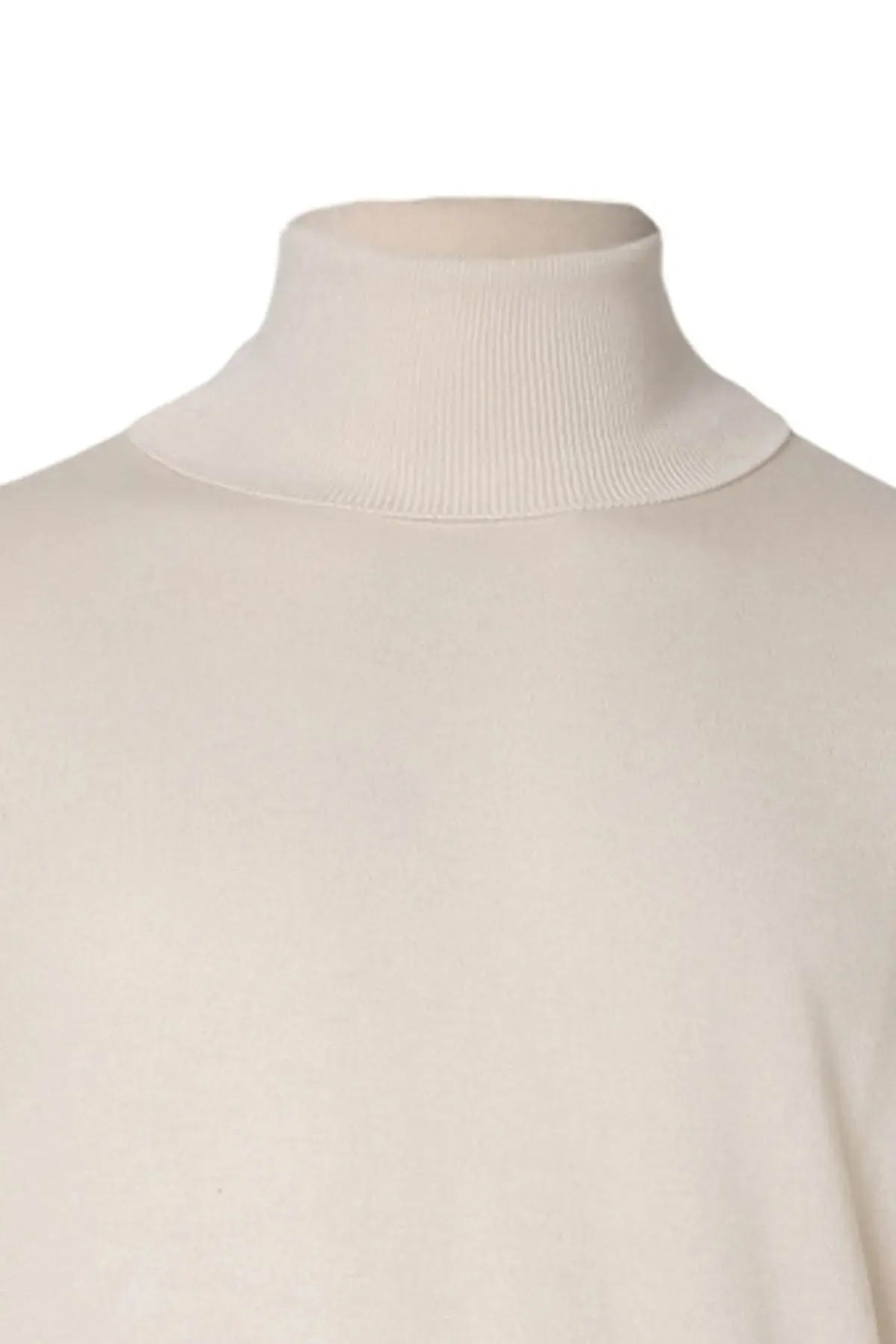 Ecru Silk and Cashmere Utku Men's Knitwear