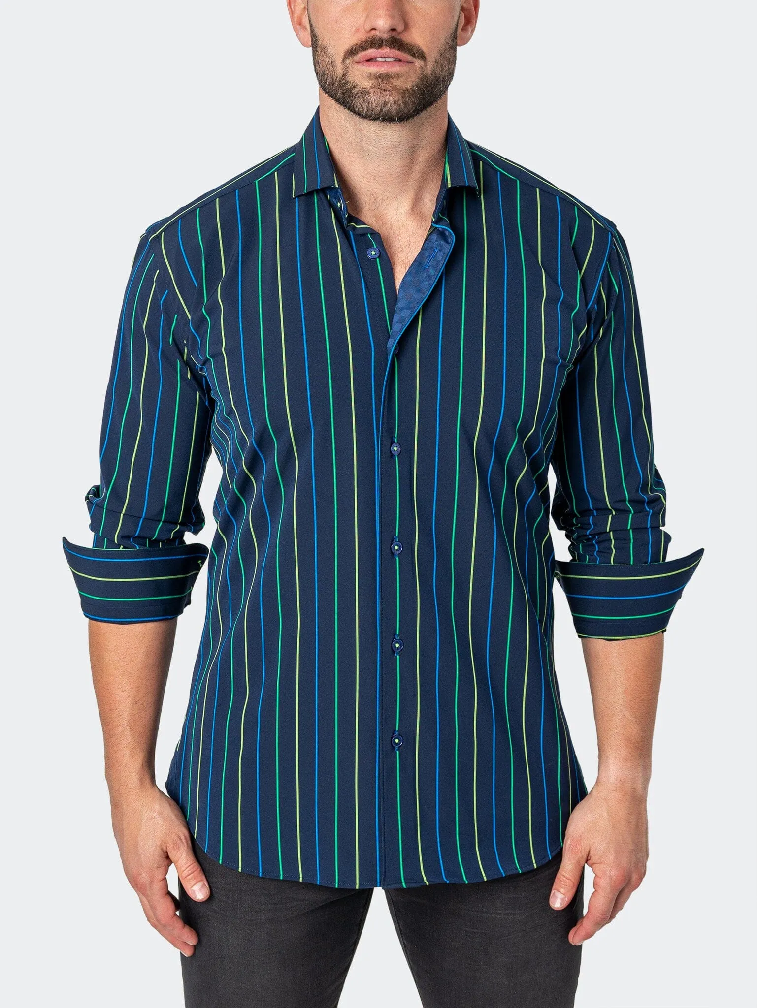 Einstein StretchNeonStripe Blue