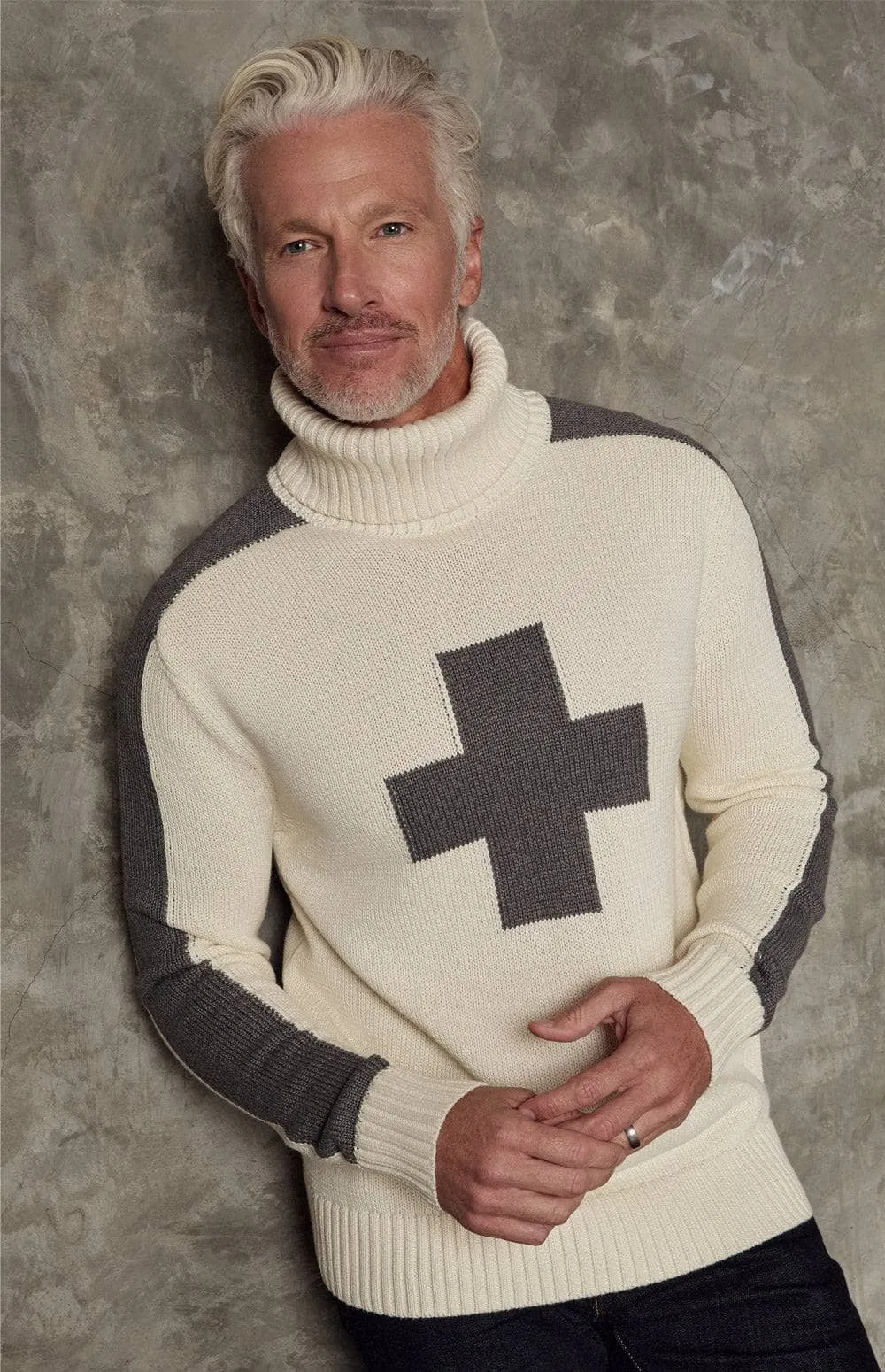 Elias Turtle Neck Ski Sweater | Ivory