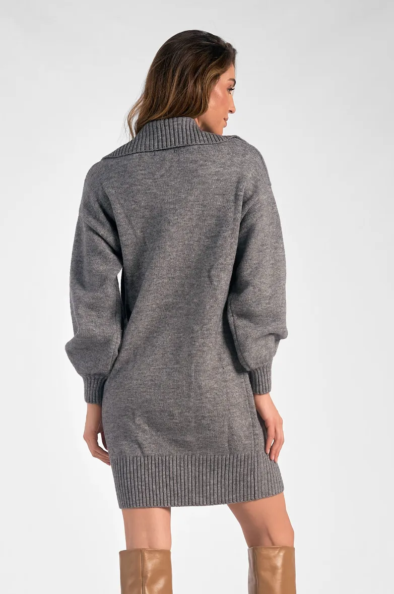 ELN Sweater Dress-Charcoal