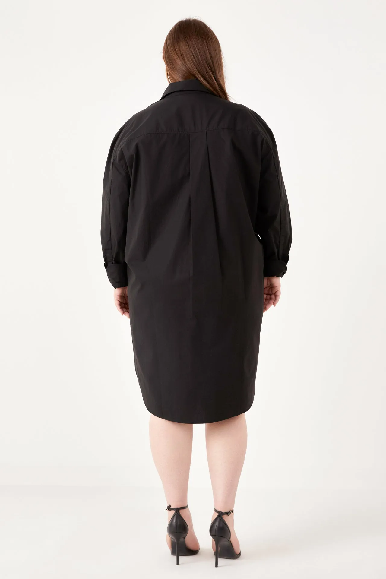 English Factory - Plus Size Classic Collared Dress Shirt