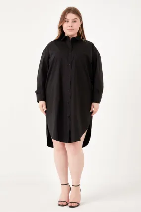 English Factory - Plus Size Classic Collared Dress Shirt