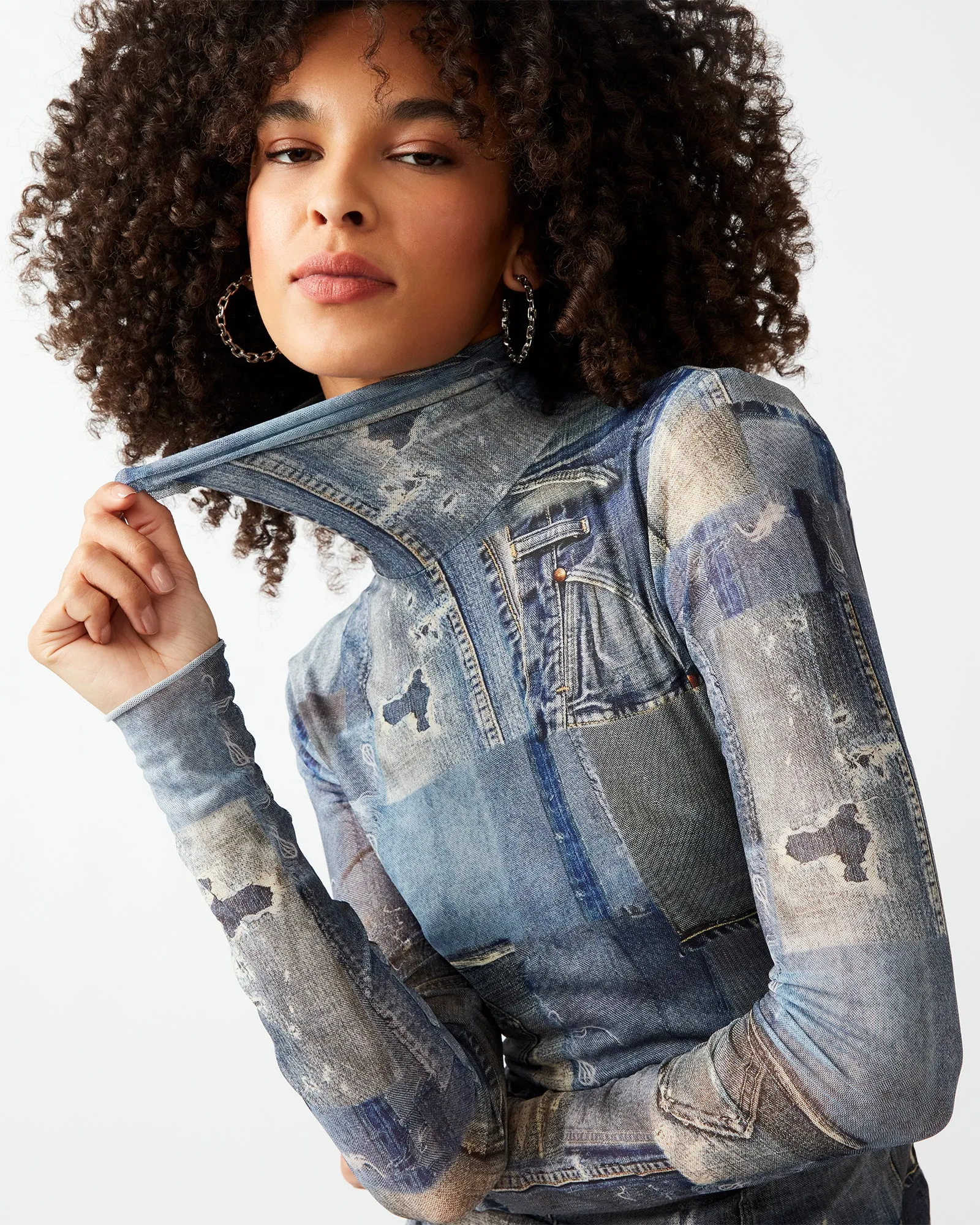FIONA TOP DENIM