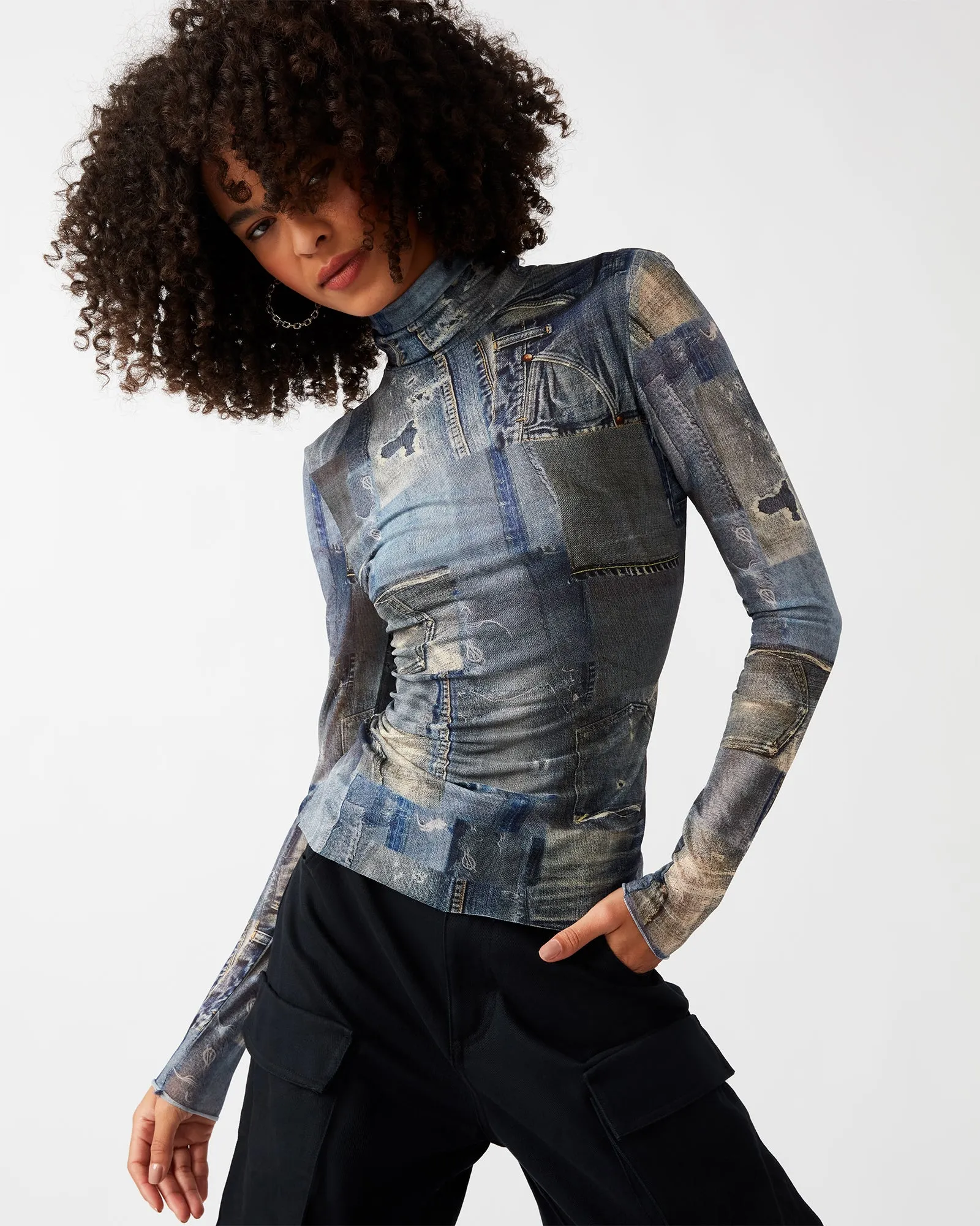 FIONA TOP DENIM