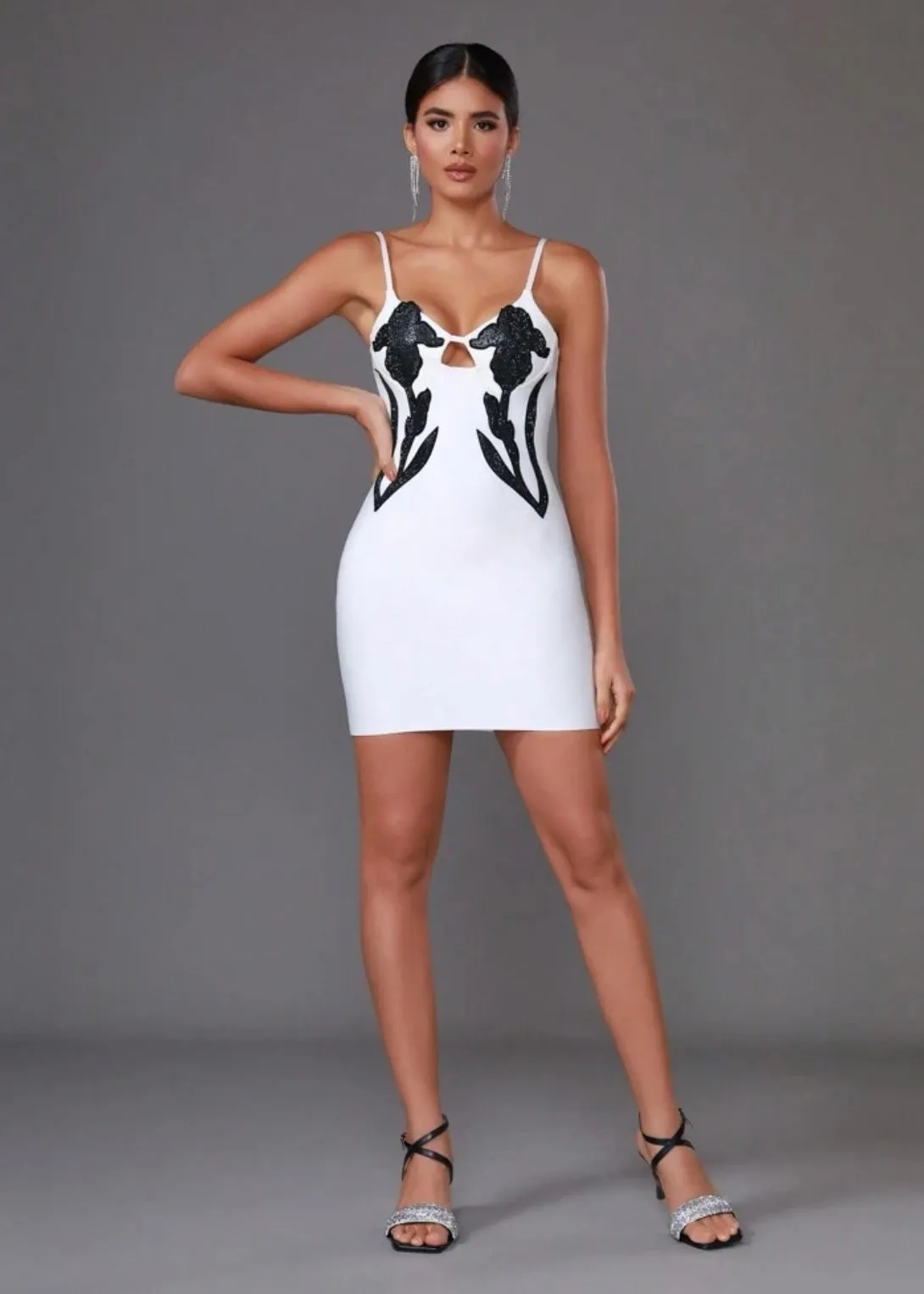 Floral Print Bodycon Cami Dress