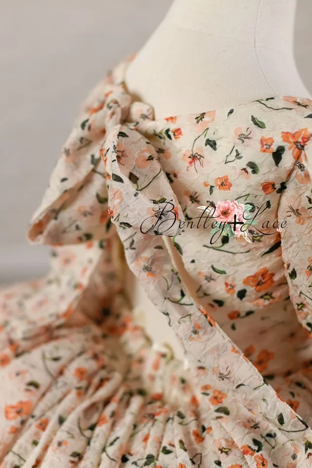 Floral Revival  Ivory/Peach (6-7 year)
