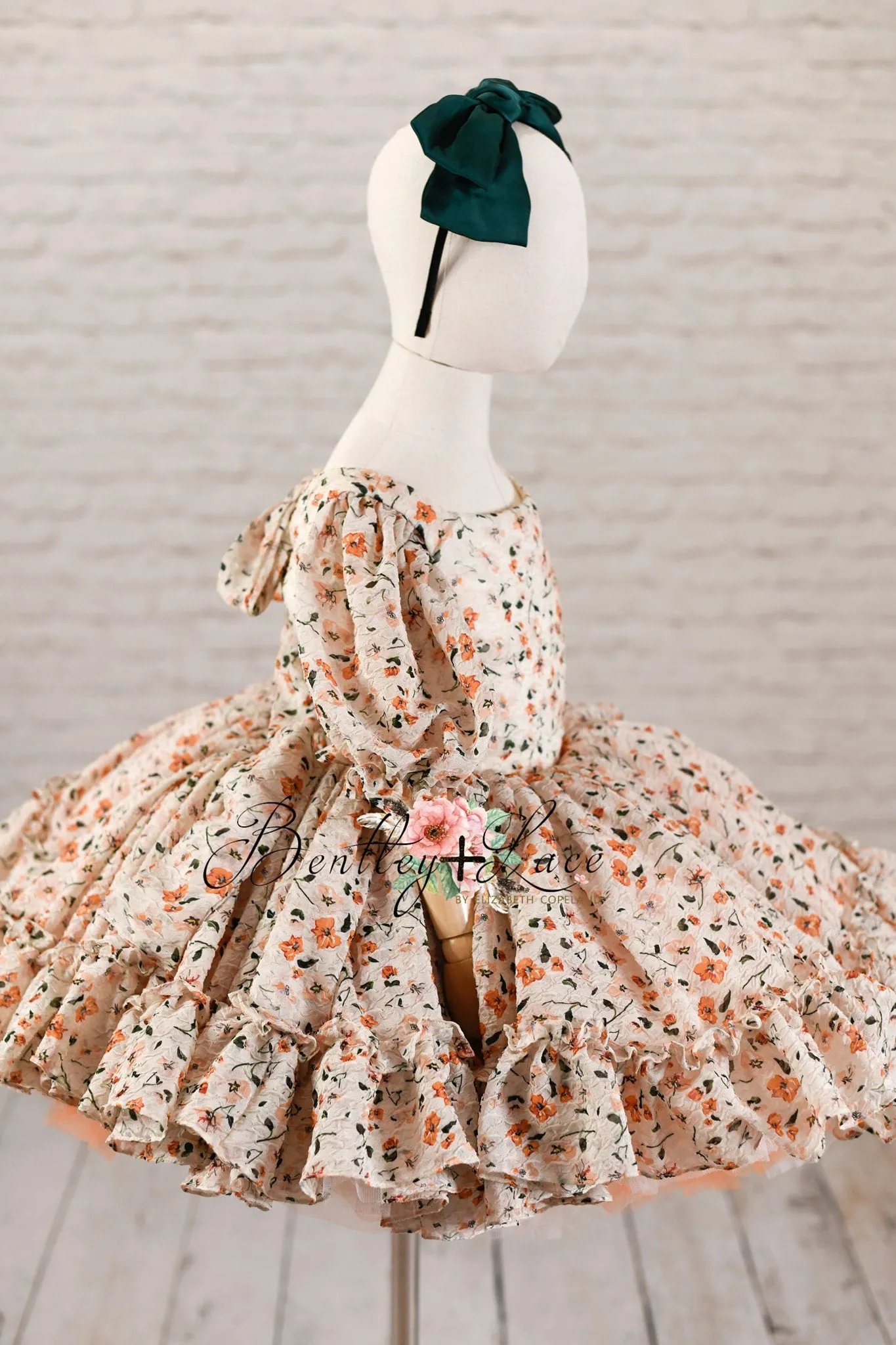 Floral Revival  Ivory/Peach (6-7 year)