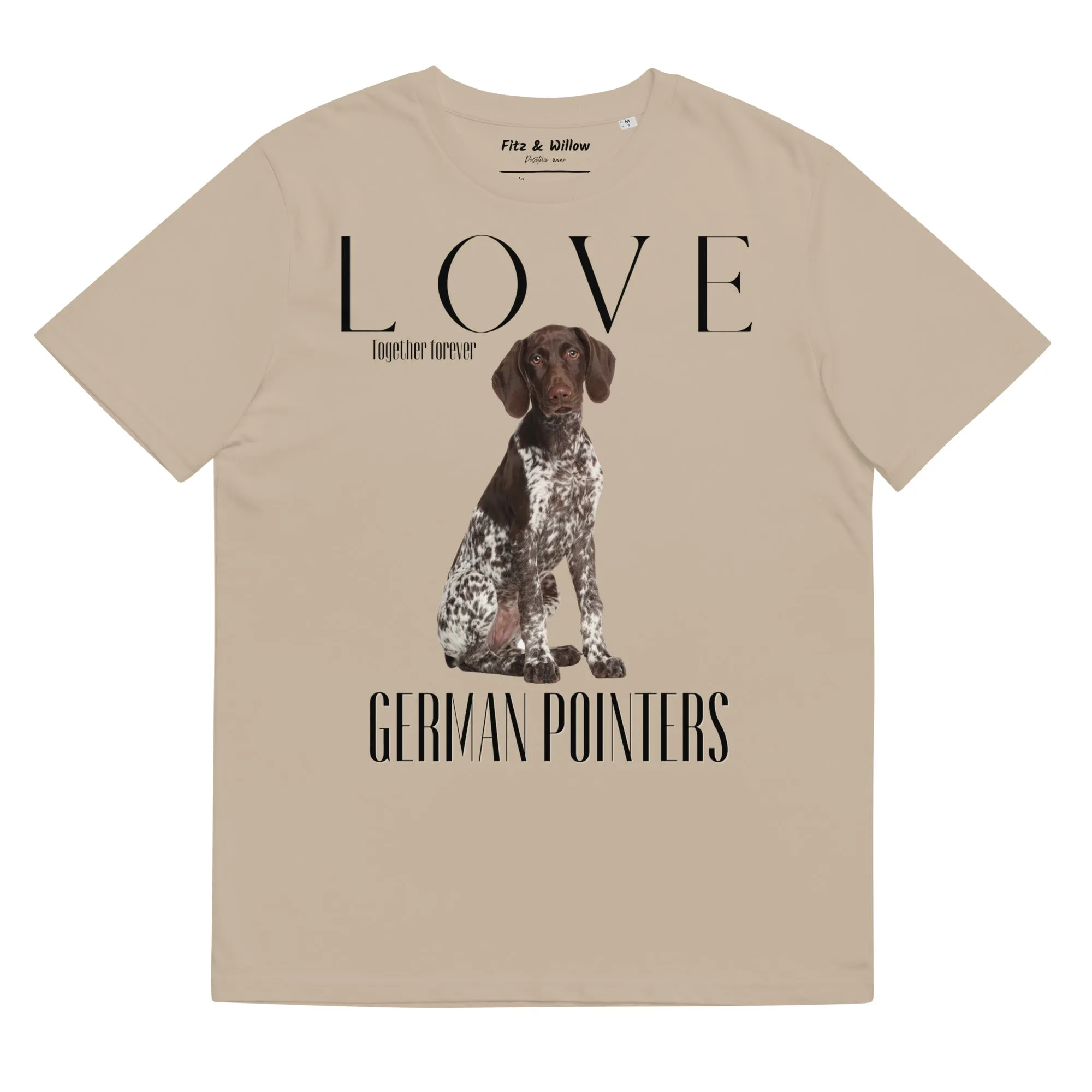 German Pointers lovers organic cotton t-shirt