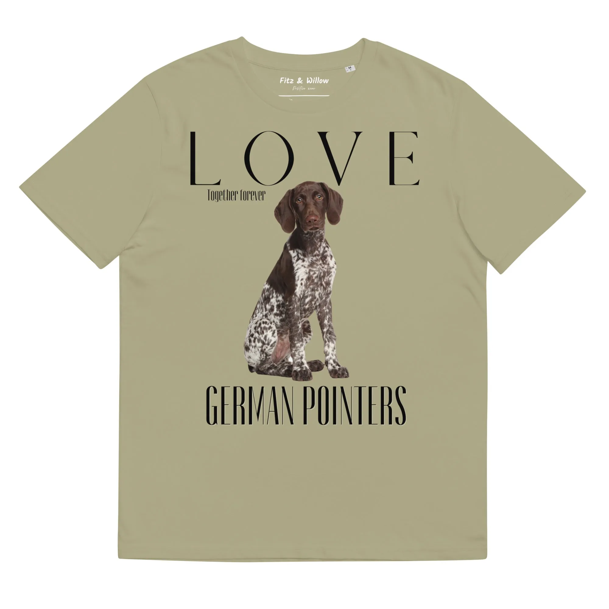 German Pointers lovers organic cotton t-shirt