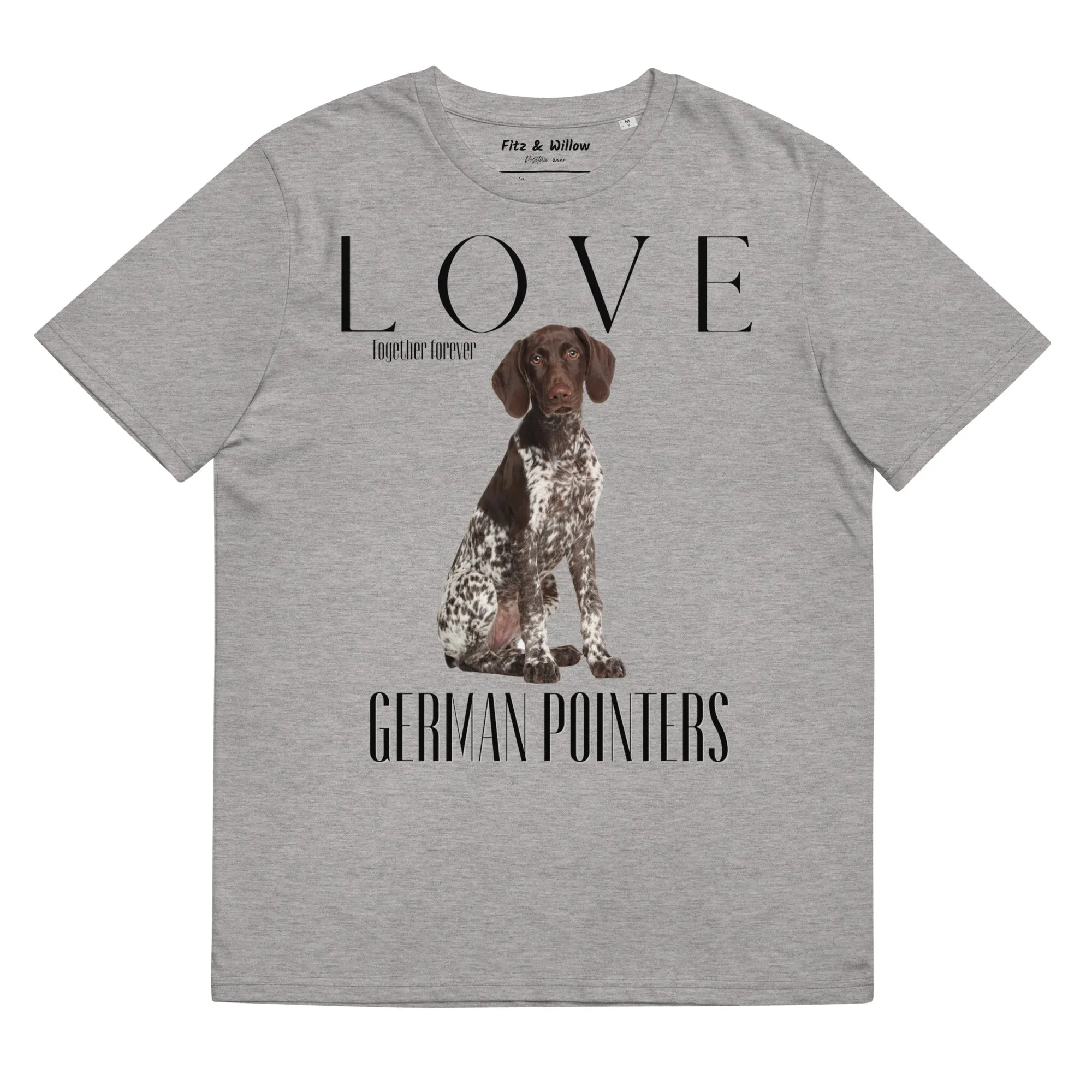 German Pointers lovers organic cotton t-shirt