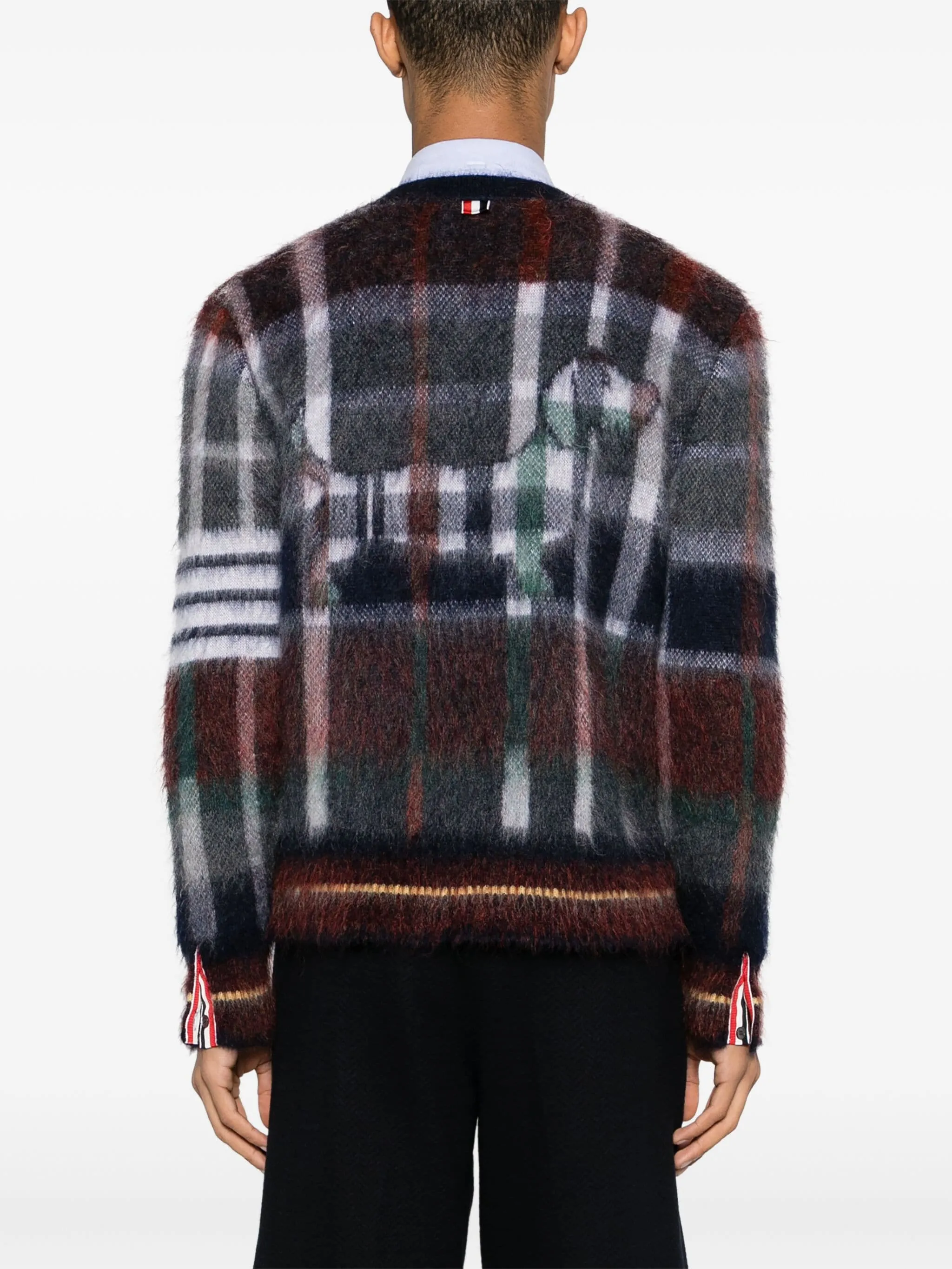 Gingham Hector Tartan Check Cardigan