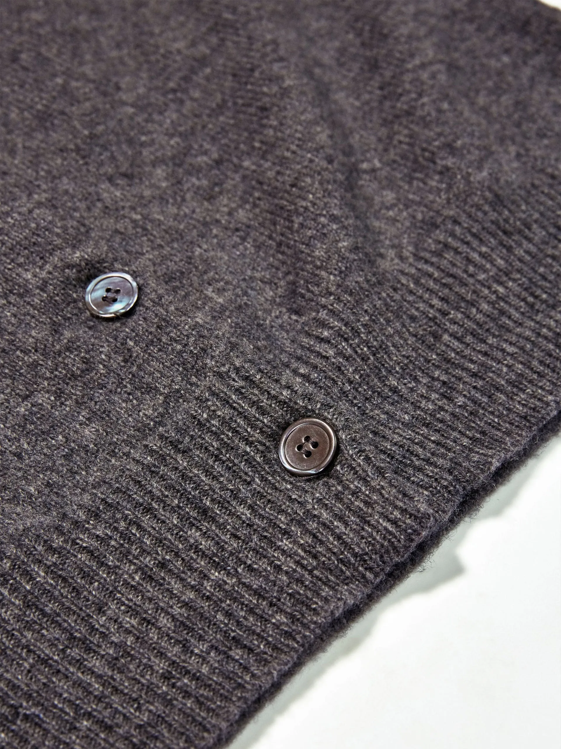 Grey Ada geelong crewneck cardigan