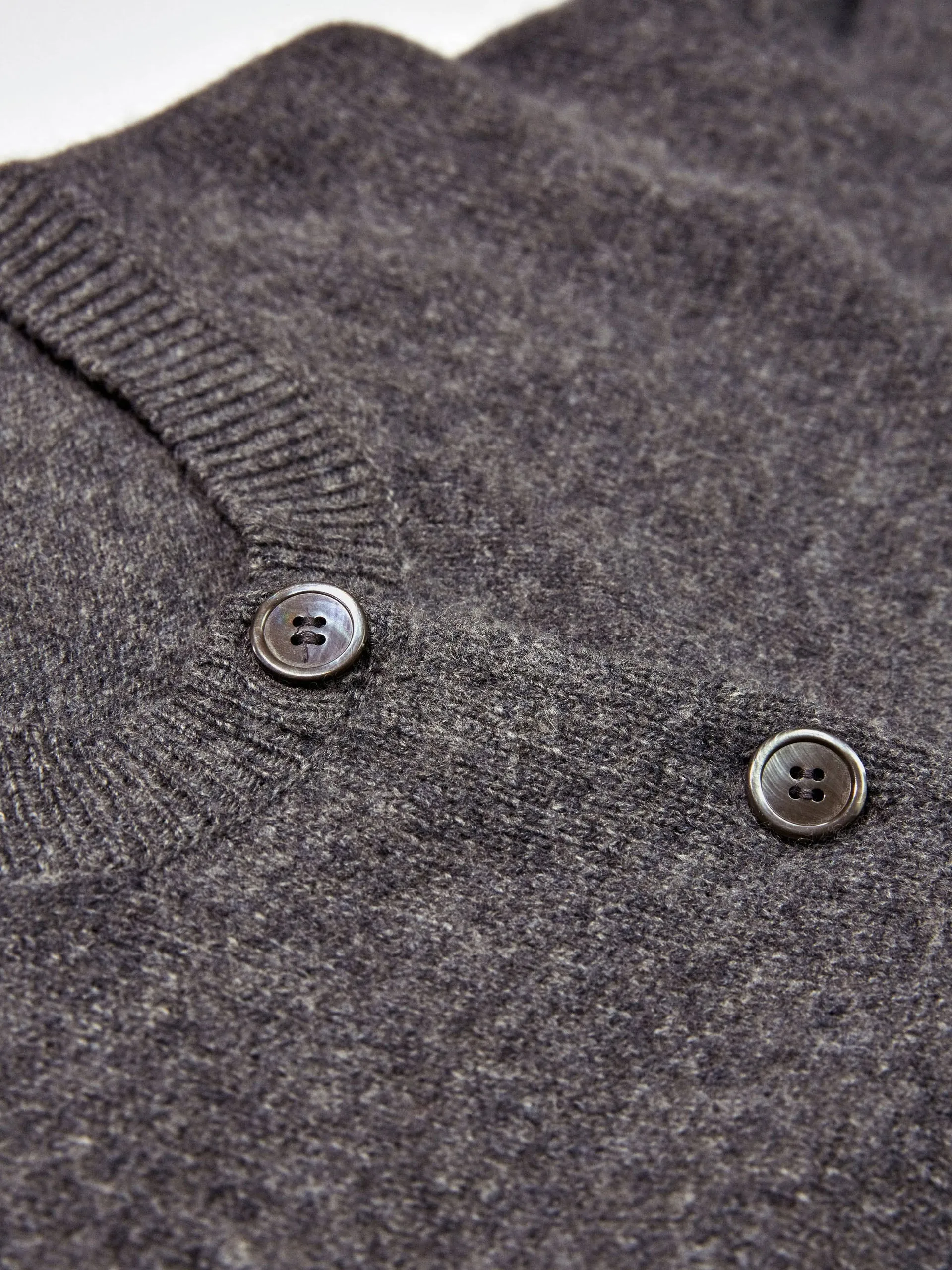 Grey Ada geelong crewneck cardigan