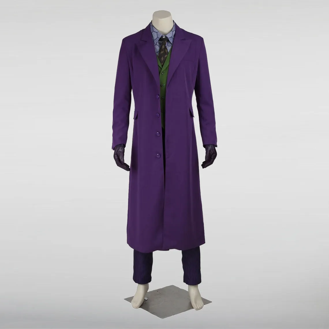 Heath Ledger The Dark Knight Joker Purple Long Coat