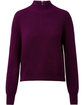 Heather Knit Turtleneck Pullover