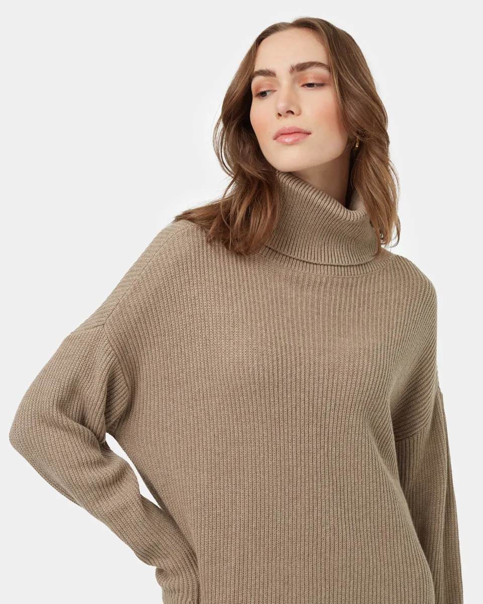 Highline Oversized Turtleneck Dress